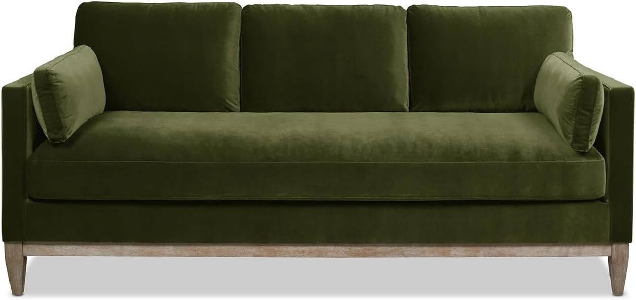 51oVzKOv4L._AC_SL1400_.jpg 84" Modern Farmhouse Performance Velvet Living Room Sofa Couch - Image 1