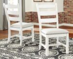 Vintage Farmhouse Cushioned Dining Chair, 2 Count, Whitewash - Image 2