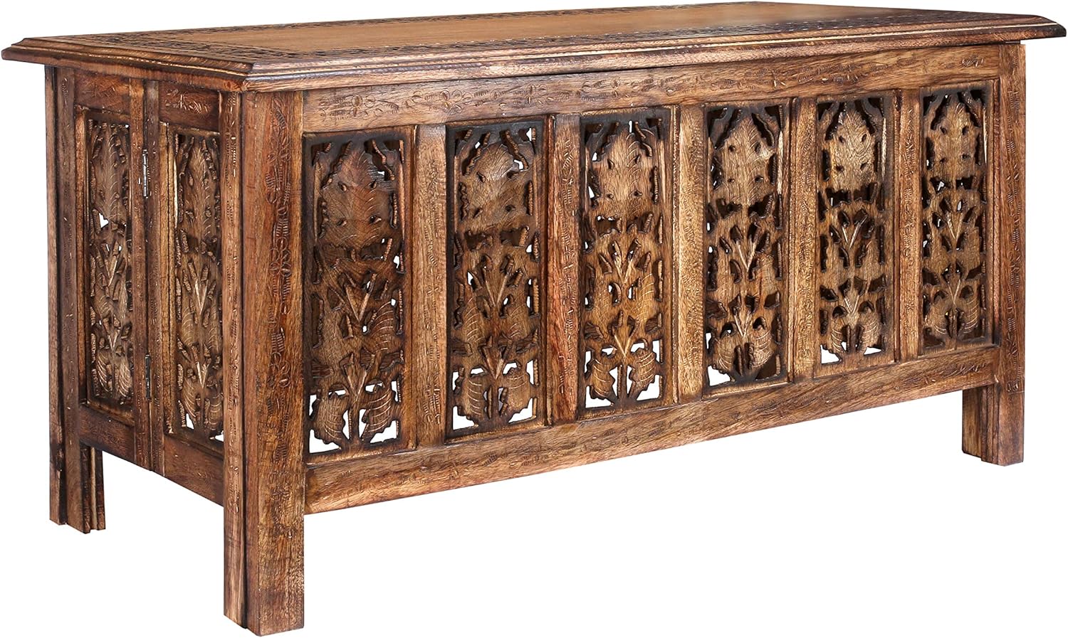 91LZH9ZpcSL._AC_SL1500_.jpg Rectangular Wooden Coffee Table, Modern Wooden Coffee Table, Center Tables, Entryway Table, Living Room Table for Magazines, Books, and Plants - 36x18 Inch Burnt - Image 1